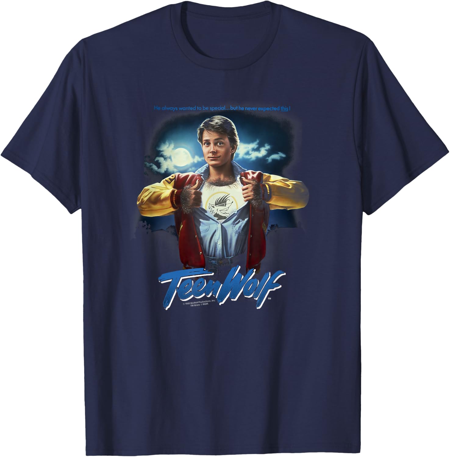 Teen Wolf Poster T-Shirt - T-Shirt | Navy