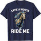 Save A Horse Ride Me T-Shirt - T-Shirt | Navy