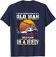 Never Underestimate Old Man Who Flew In Huey Vietnam Veteran T-Shirt - T-Shirt | Navy