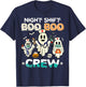 Night Shift Boo Boo Crew Nurse Ghost Halloween Nurses RN T-Shirt - T-Shirt | Navy