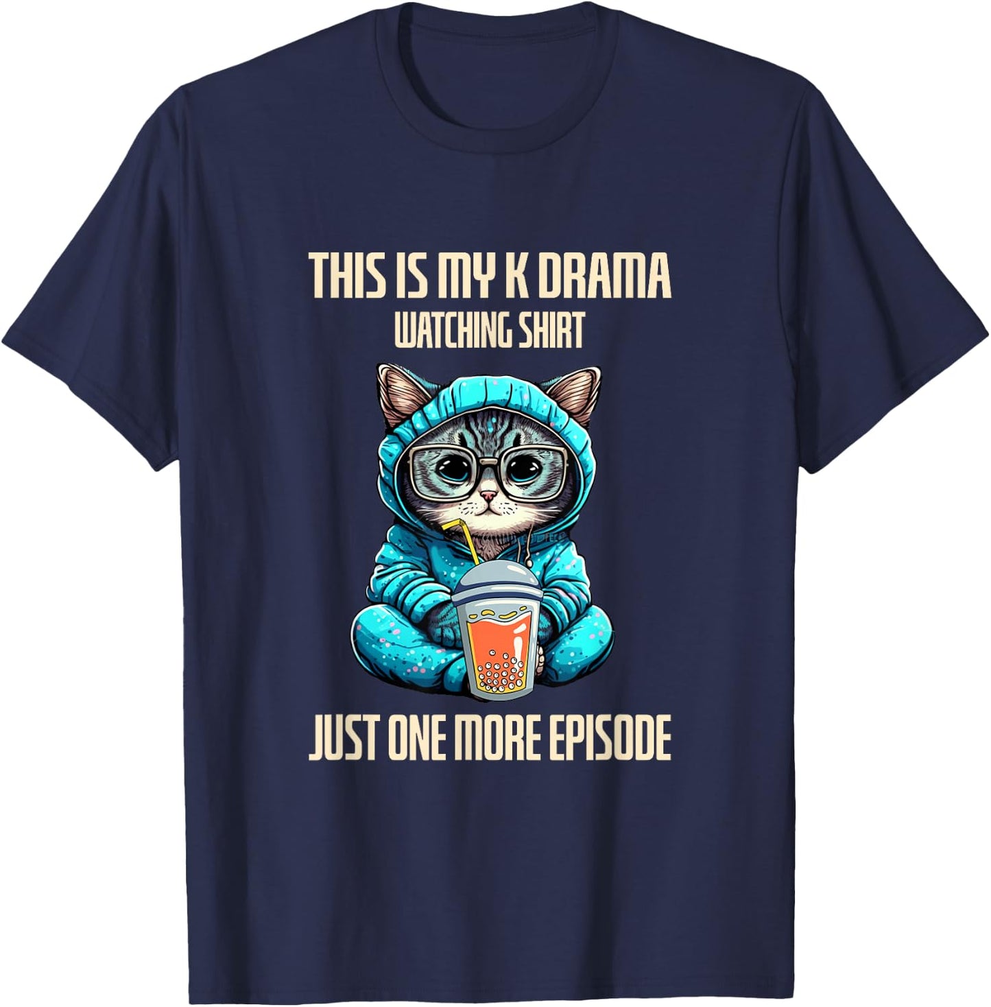 Korean Drama Kdrama Finger Heart T-Shirt - T-Shirt | Navy