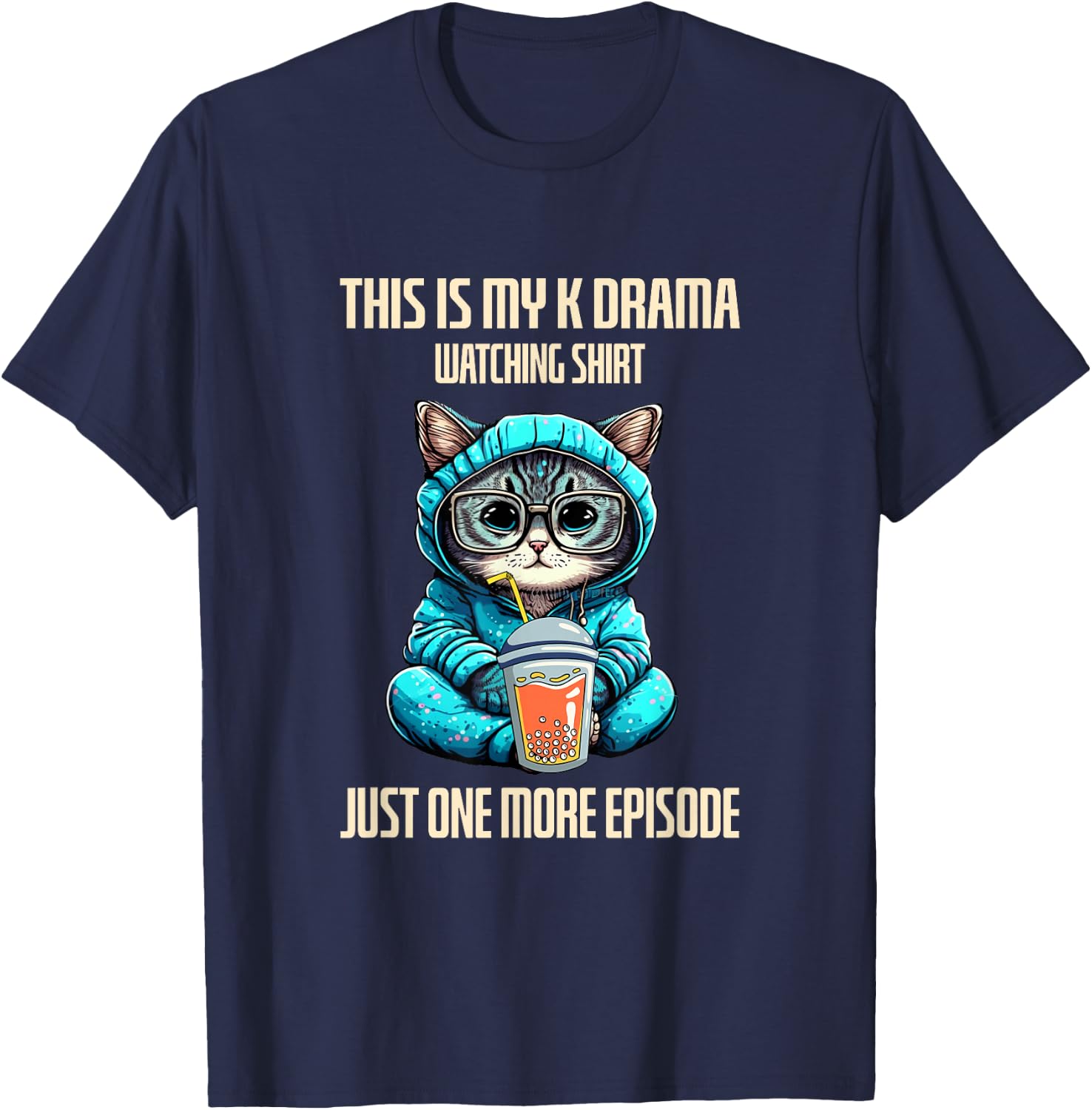 Korean Drama Kdrama Finger Heart T-Shirt - T-Shirt | Navy