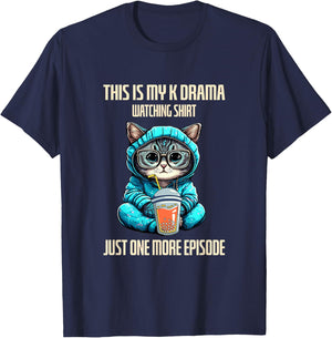 Korean Drama Kdrama Finger Heart T-Shirt - T-Shirt | Navy