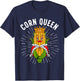 Cool Corn Queen Girls Food Farming Corn Cob Farmer T-Shirt - T-Shirt | Navy