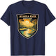 Myakka River State Park Florida Sunset Badge Vintage T-Shirt - T-Shirt | Navy
