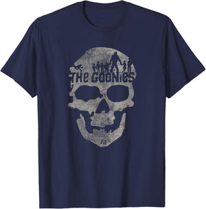 The Goonies Skull on Black T-Shirt - T-Shirt | Navy