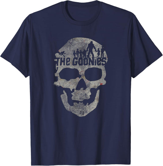 The Goonies Skull on Black T-Shirt - T-Shirt | Navy