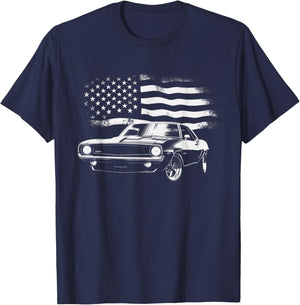 Vintage Classic Muscle Car T-Shirt - T-Shirt | Navy