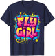 Fly Girl Hip Hop 80s 90s Dance B-Girl Urban Graffiti Style T-Shirt - T-Shirt | Navy