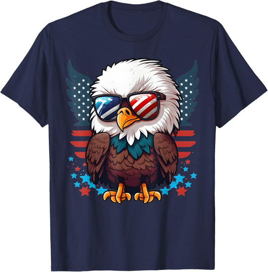 America Toddler Eagle Funny Patriotic Kids Eagle T-Shirt - T-Shirt | Navy