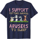 I Support Putting Animal Abusers To Sleep T-Shirt - T-Shirt | Navy