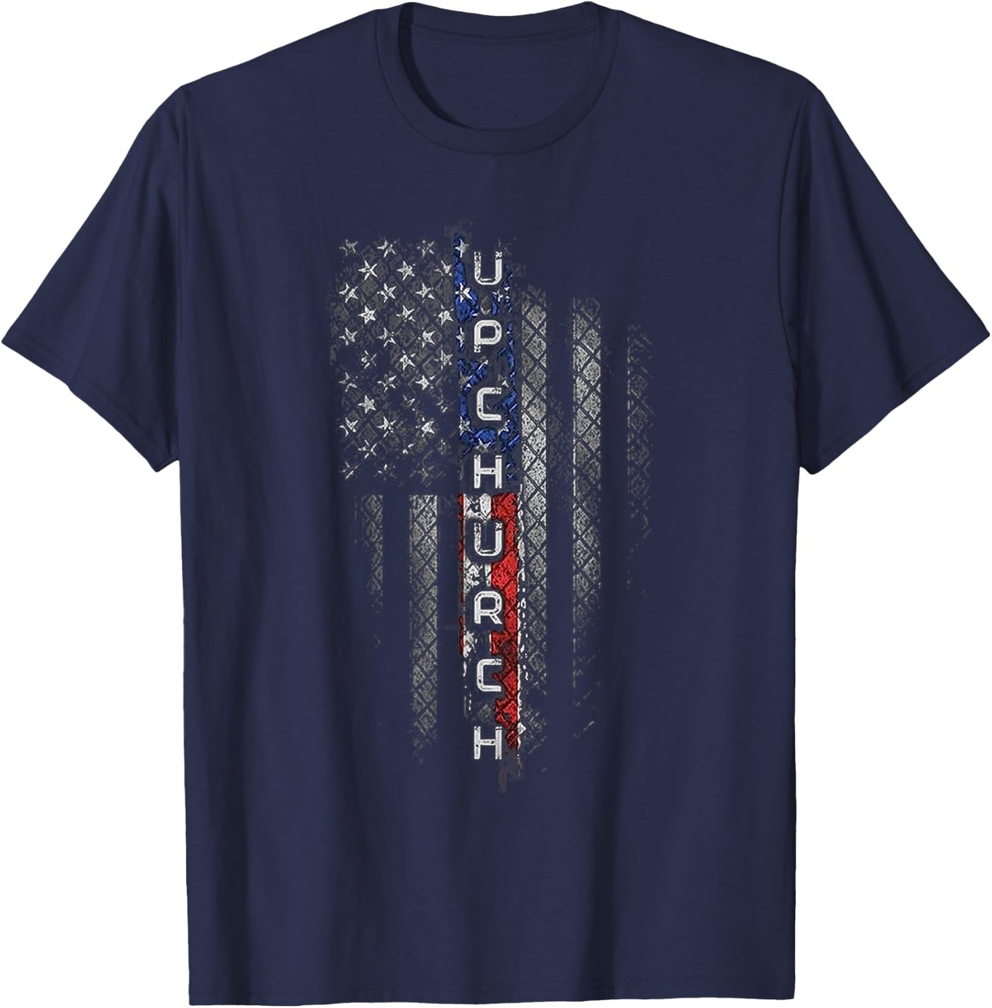 Upchurch Family American Flag T-Shirt - T-Shirt | Navy