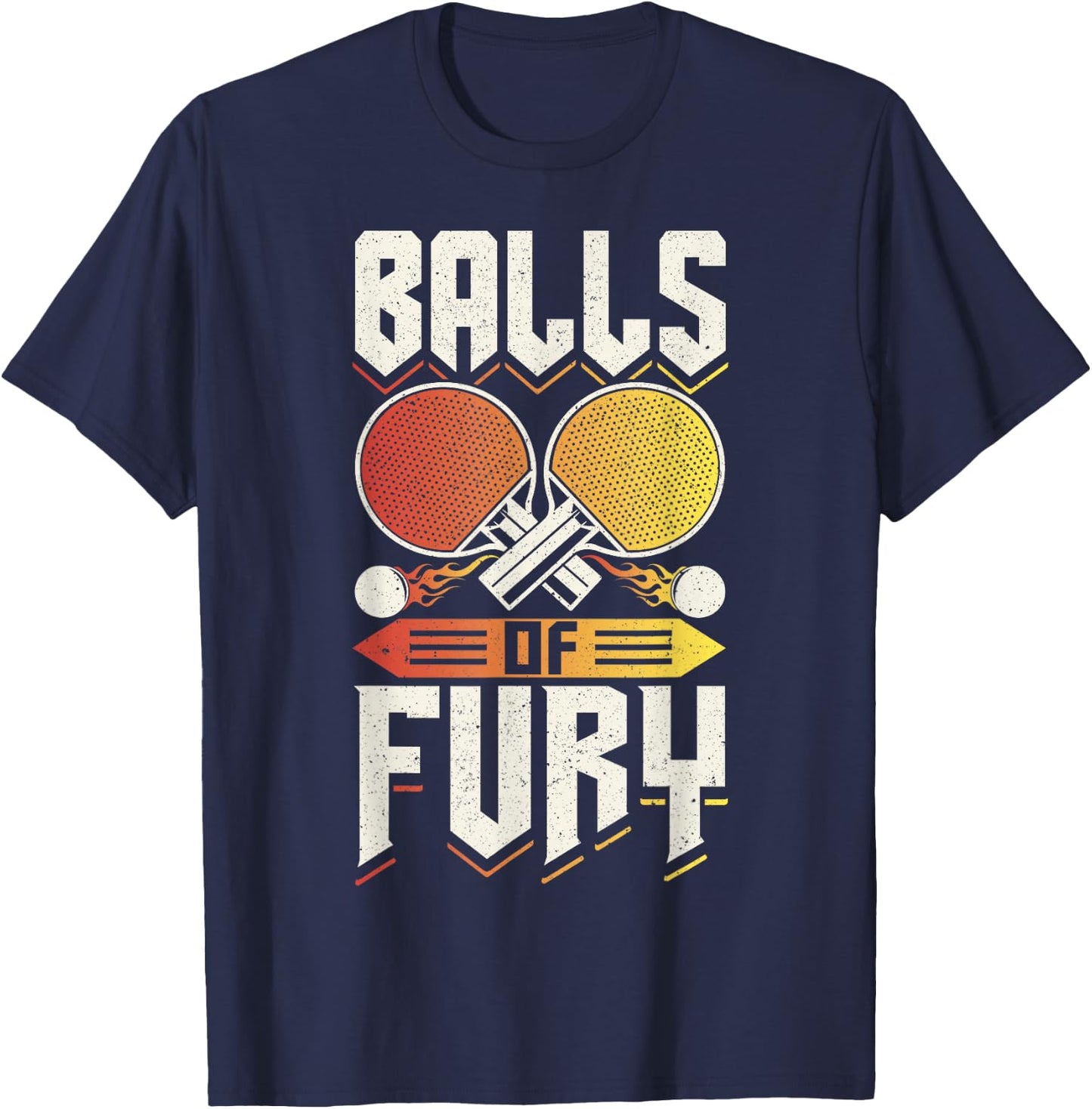 Fury Table Tennis Balls T-Shirt - T-Shirt | Navy