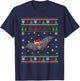 Bat Santa Hat Ugly Christmas Design Xmas Sweater Pajama T-Shirt - T-Shirt | Navy
