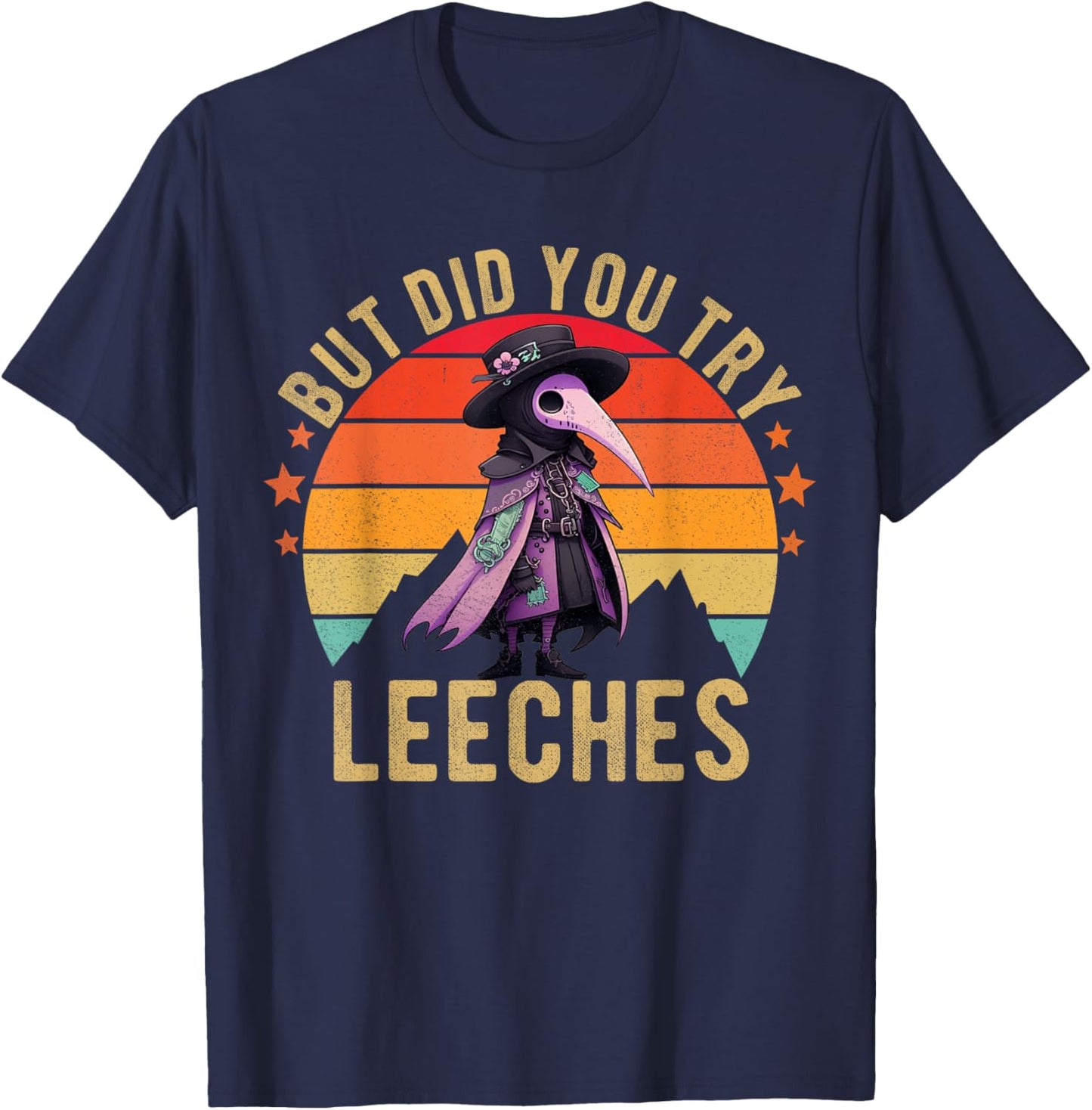 But did you try Leeches Plague Doctor Mask Kawaii Menhera T-Shirt - T-Shirt | Navy