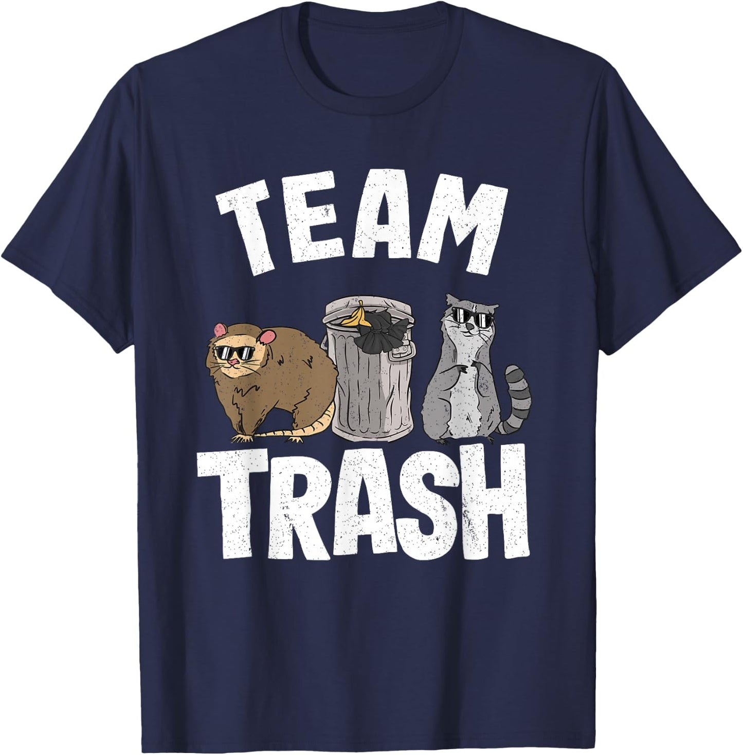 Team Trash Opossum Possum Raccoon T-Shirt - T-Shirt | Navy