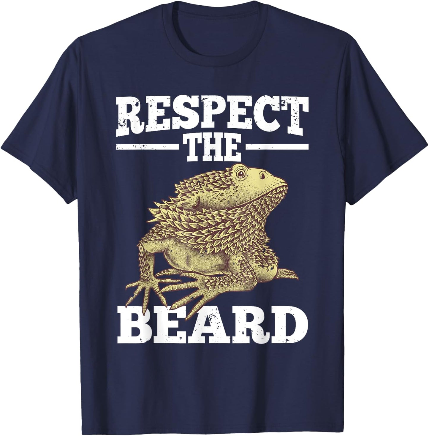 Cool Bearded Dragon Women Reptile Lizard Herpetology T-Shirt - T-Shirt | Navy