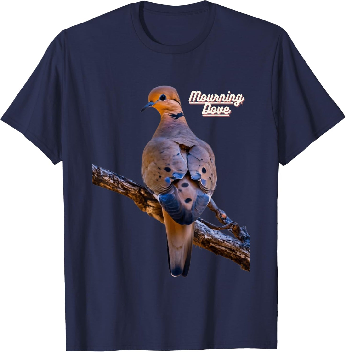 Mourning Dove Bird Watchers Bird Lovers T-Shirt - T-Shirt | Navy