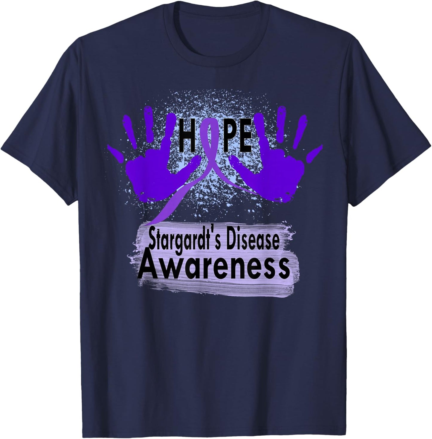 stargardt's Disease Awareness T-Shirt - T-Shirt | Navy