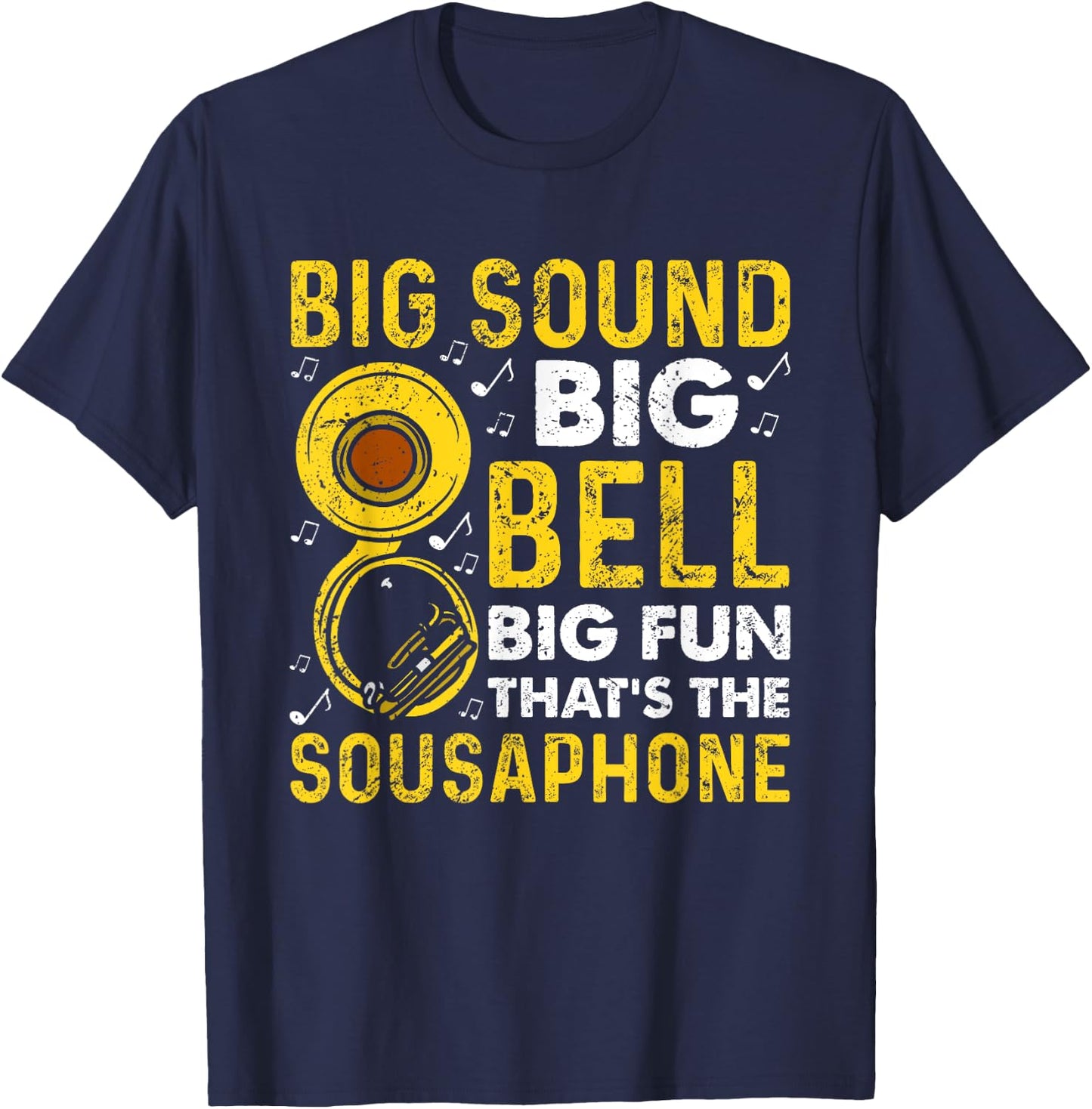 Funny sousaphone brass band player marching band Sousaphone T-Shirt - T-Shirt | Navy