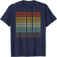Peruvian Inca Orchid Retro T-Shirt - T-Shirt | Navy