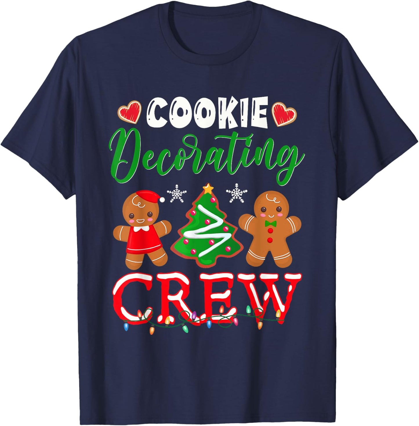 Cookie Decorating Crew Christmas Baker T-Shirt - T-Shirt | Navy