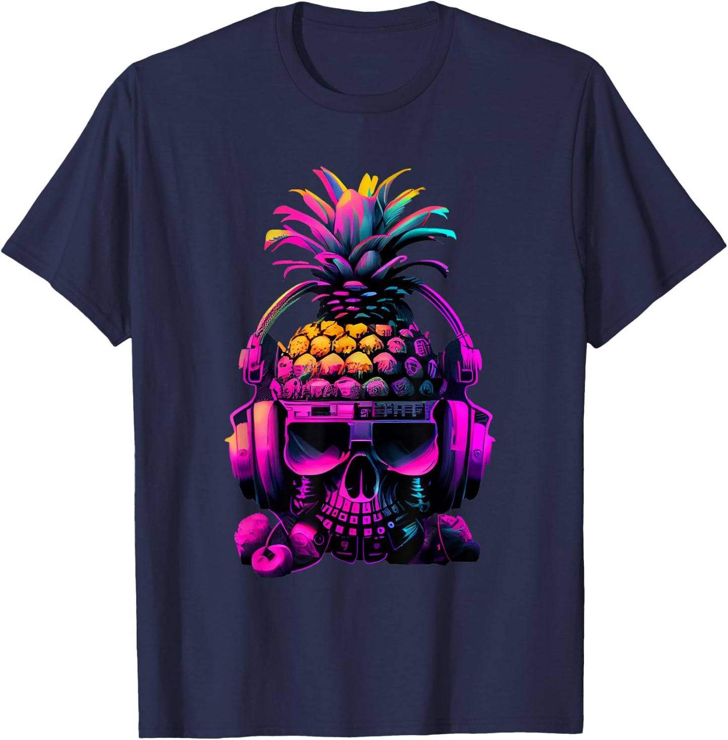EDM Music Rave Festival Techno T-Shirt - T-Shirt | Navy