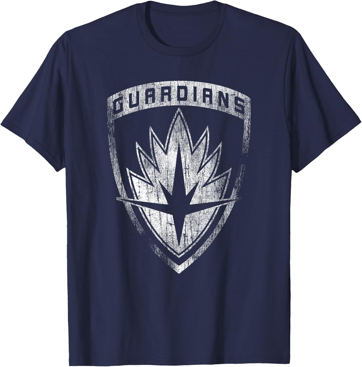 Marvel Guardians of The Galaxy Classic Badge Distressed Logo T-Shirt - T-Shirt | Navy