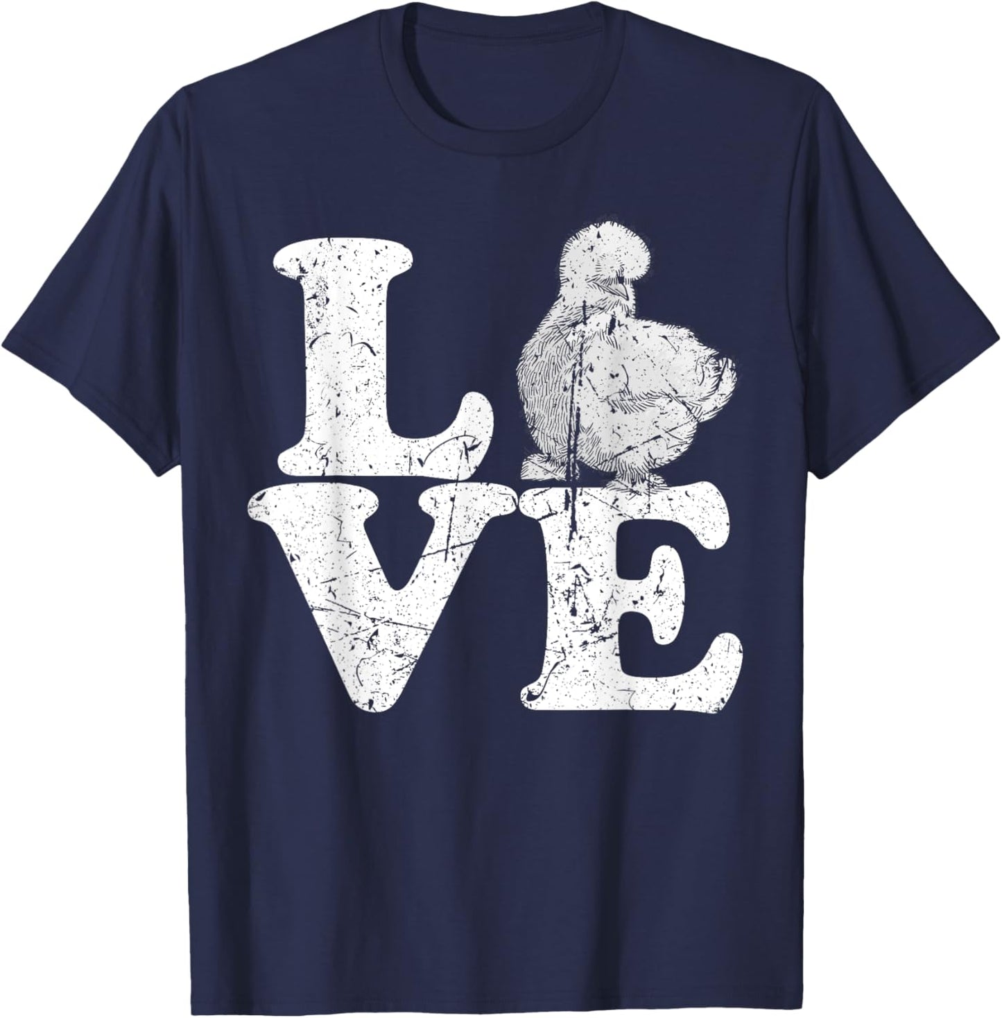 Love Silkies Silky Chickens Silkie Chicken T-Shirt - T-Shirt | Navy