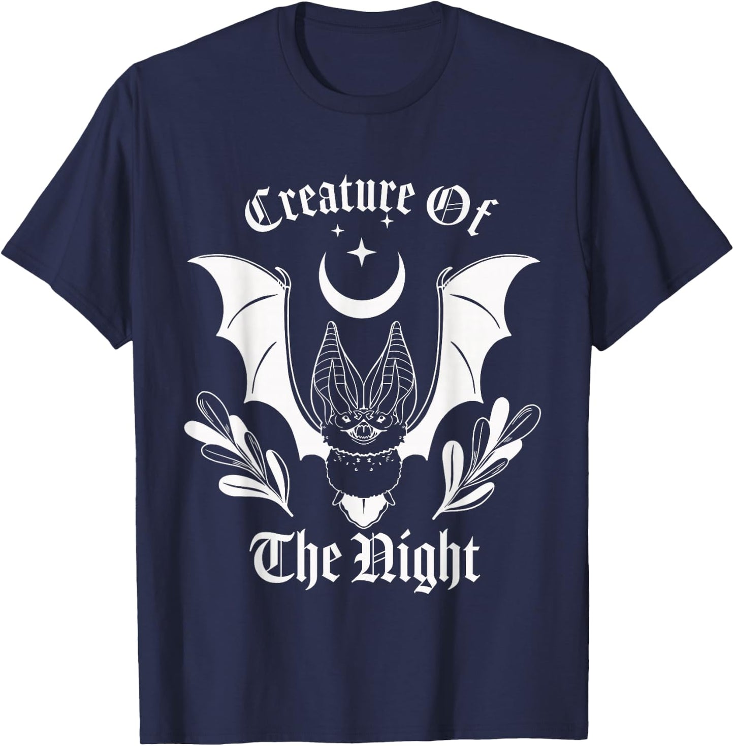 Creature of the Night - Vampire Bat T-Shirt - T-Shirt | Navy