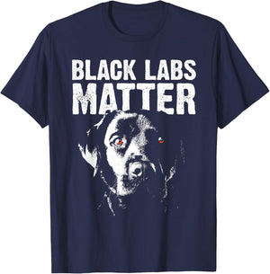 Cool Labrador Women Black Labs Matter Service Animal T-Shirt - T-Shirt | Navy