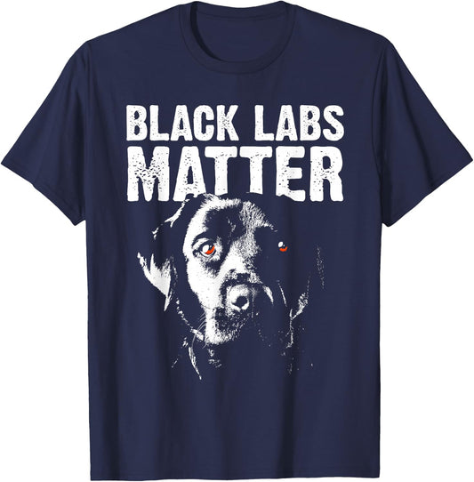 Cool Labrador Women Black Labs Matter Service Animal T-Shirt - T-Shirt | Navy