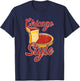 Chicago Style Deep Dish Pizza T-Shirt - T-Shirt | Navy