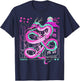 Japanese Tokyo Dragon Asian inspired retro 80’s 90’s style T-Shirt - T-Shirt | Navy