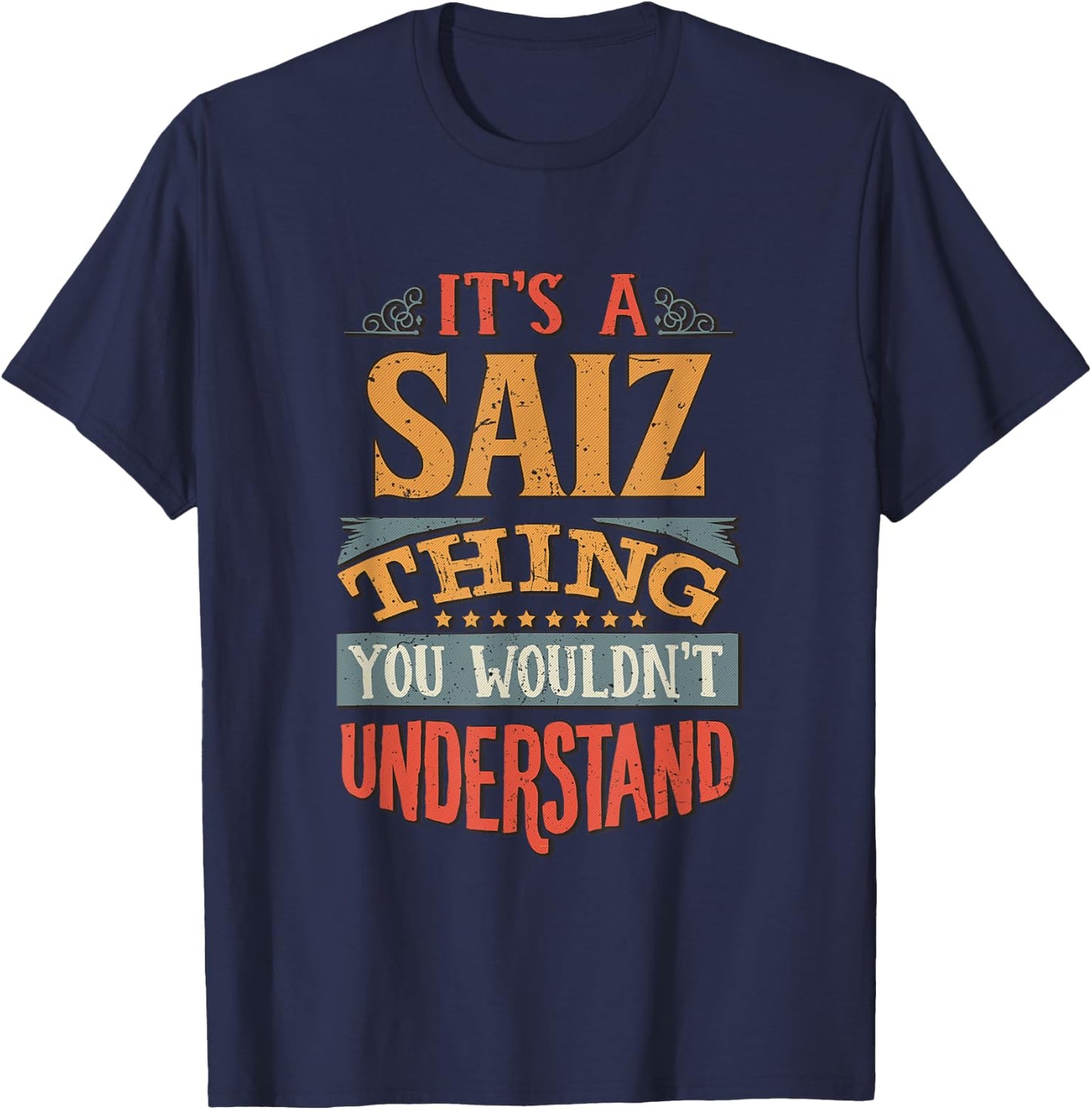 Saiz Name T-Shirt - T-Shirt | Navy