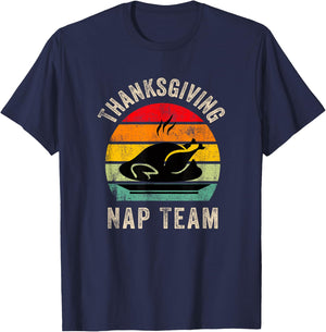 Thanksgiving Nap Team,Funny Thanksgiving Turkey Day Family T-Shirt - T-Shirt | Navy