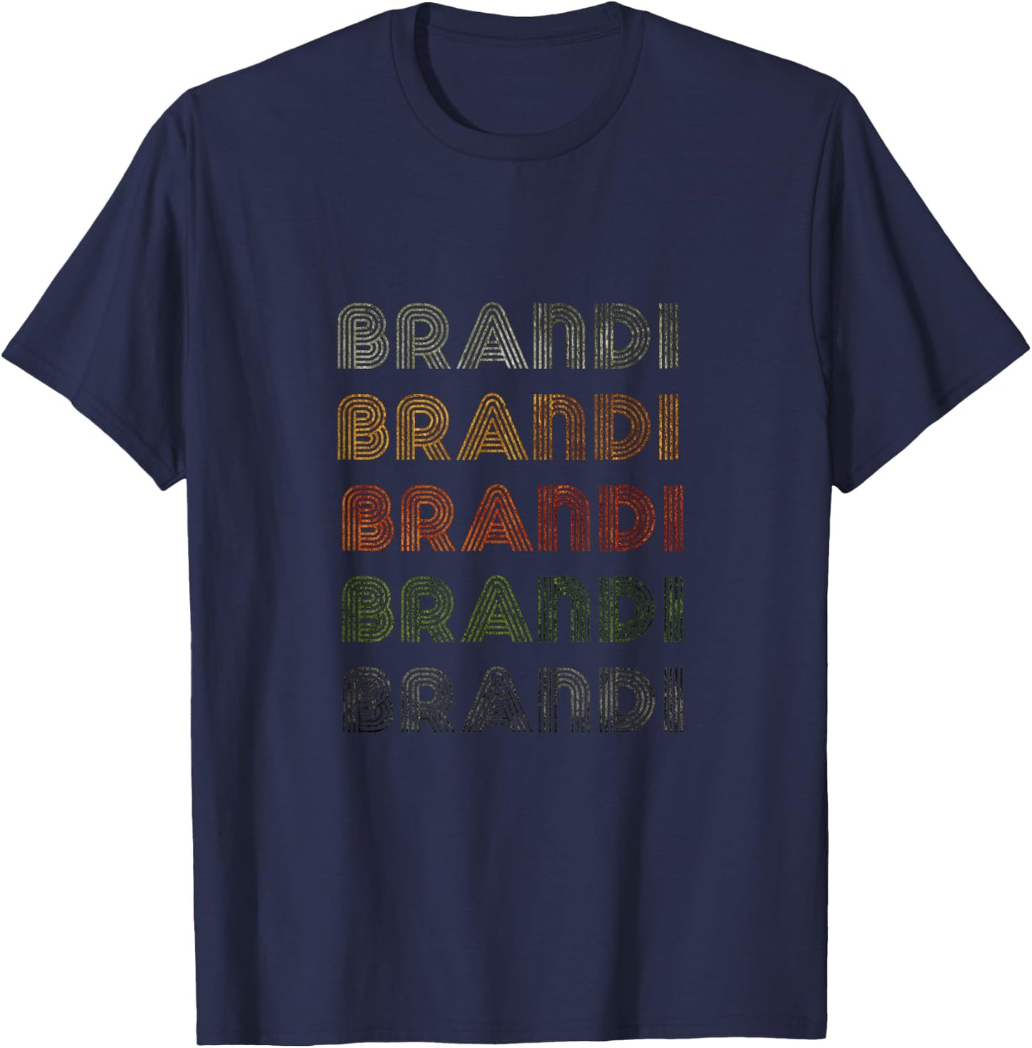 Love Heart Brandi Grunge/Vintage Style Black Brandi T-Shirt - T-Shirt | Navy