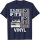 Retro Vinyl Records Player Lover Vinyl Record Music Hoarding T-Shirt - T-Shirt | Navy