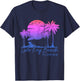 Lido Key Beach Florida FL Surfer Vintage Retro Men Women Girls Kids T-Shirt - T-Shirt | Navy