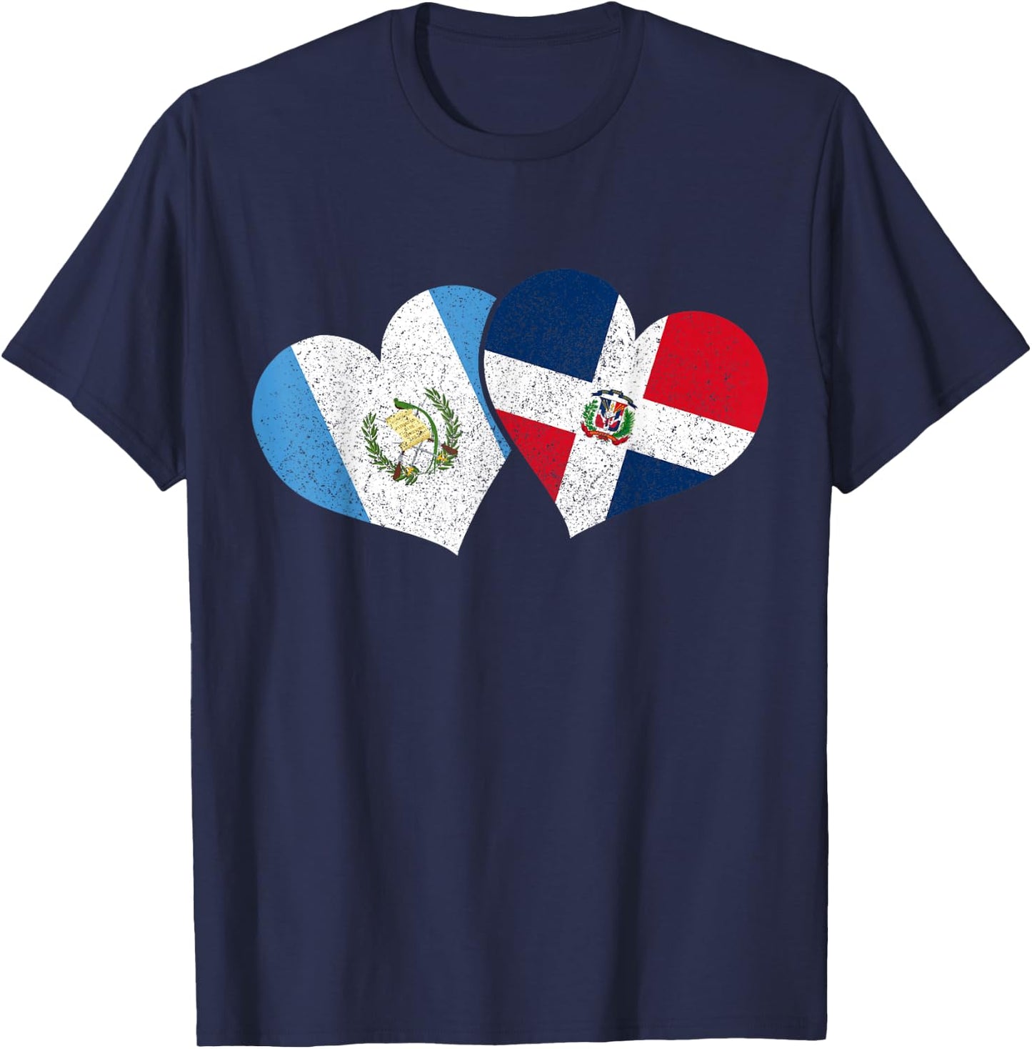 Guatemala Dominican Republic Guatemalan Flag Pride Heritage T-Shirt - T-Shirt | Navy