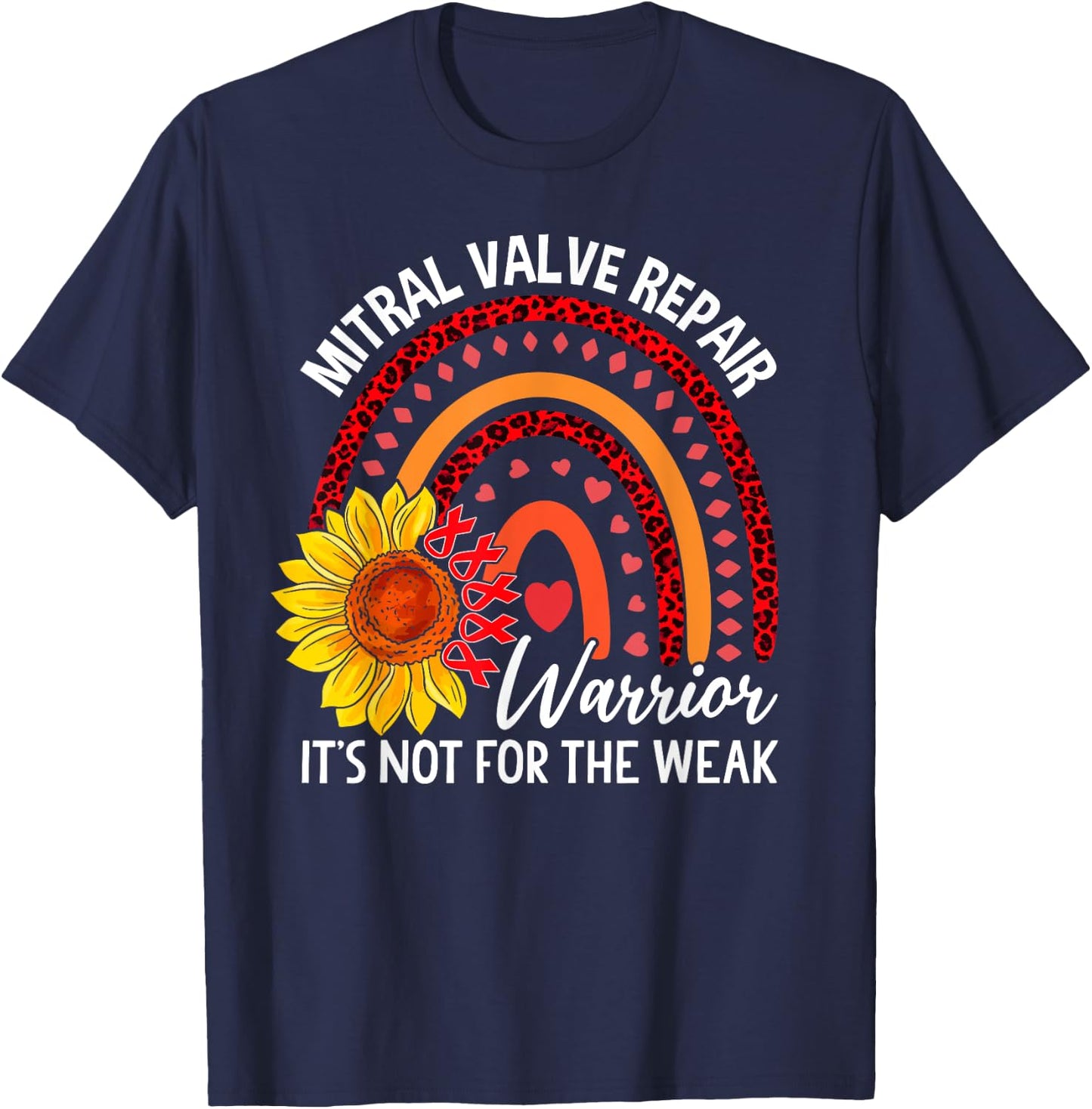 Mitral Valve Repair Shirts, Awareness Funny Gift T-Shirt - T-Shirt | Navy