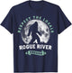Rogue River Oregon Respect the Locals Sasquatch Moon Bigfoot T-Shirt - T-Shirt | Navy