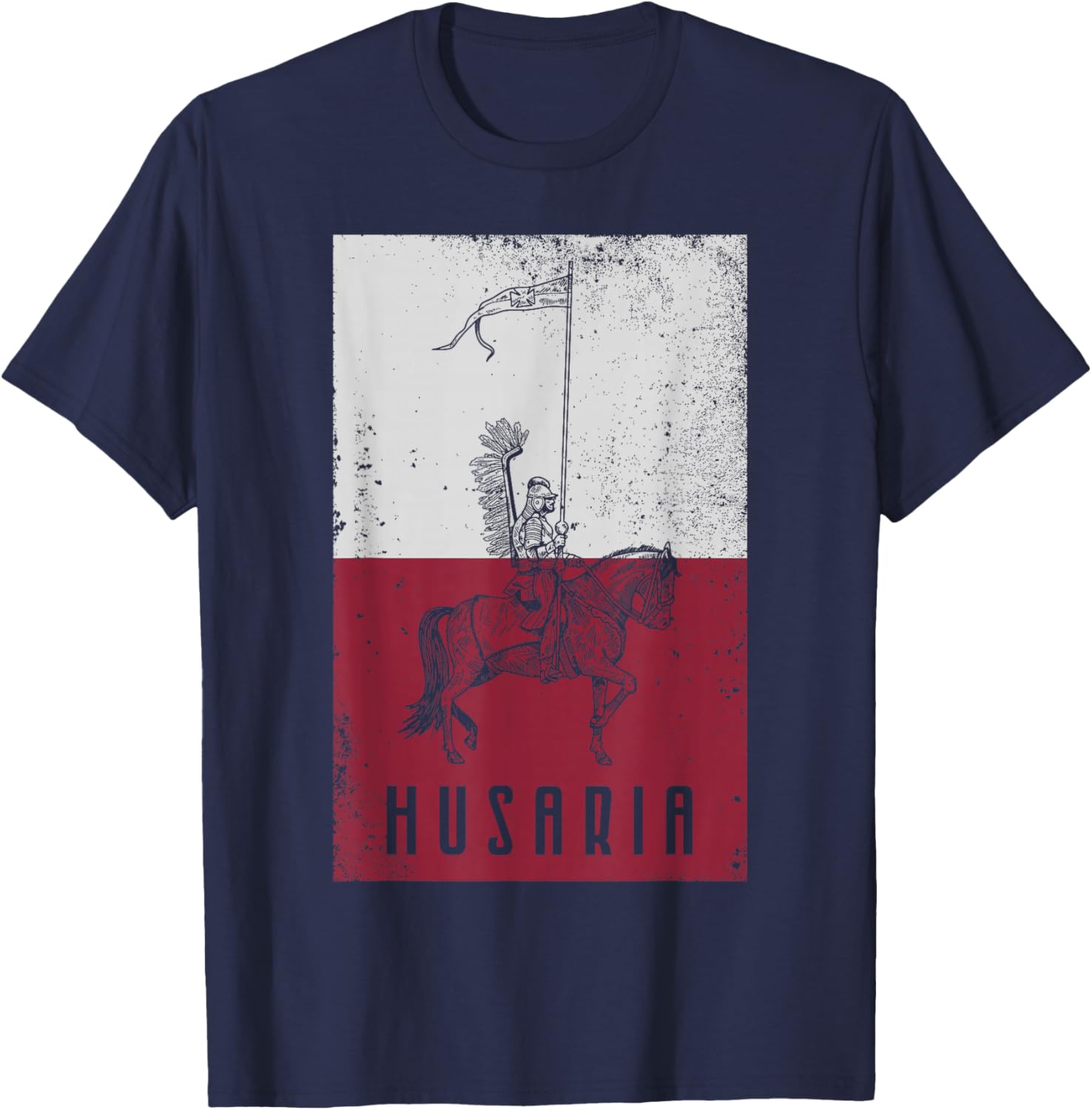 Poland husaria Polish winged hussars military Polska Krakow T-Shirt - T-Shirt | Navy