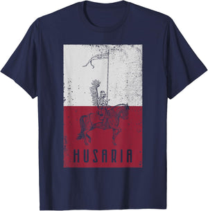 Poland husaria Polish winged hussars military Polska Krakow T-Shirt - T-Shirt | Navy