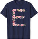 Cool Initial Alphabet Monogram Flowers Gifts Floral Letter E T-Shirt - T-Shirt | Navy