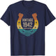 Vintage Horseshoe 1942 Limited Edition 80 Years Old Birthday T-Shirt - T-Shirt | Navy