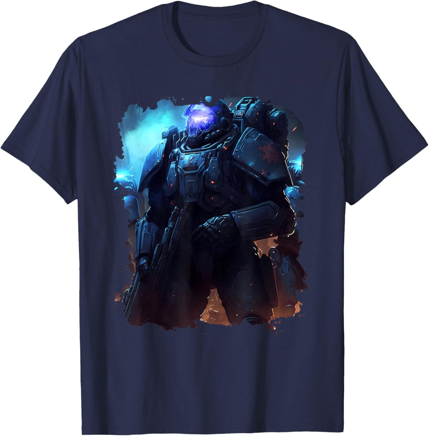 Heroes in Space The Epic Space Marines T-Shirt - T-Shirt | Navy