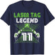 Lasertag Birthday Party - laser tag 11 years birthday T-Shirt - T-Shirt | Navy
