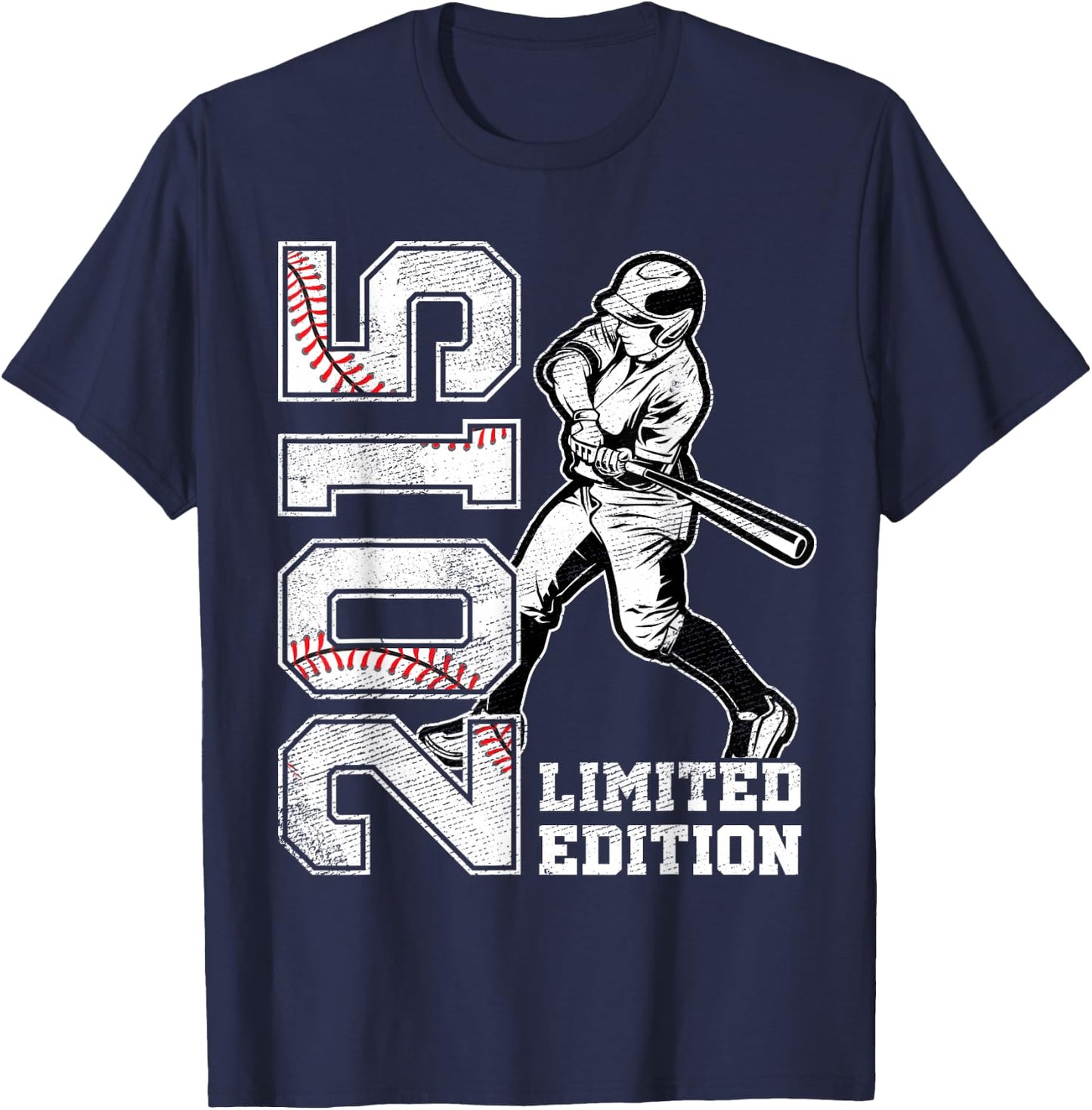 10th Birthday Baseball Limited Edition 2015 10 Years Old T-Shirt - T-Shirt | Navy