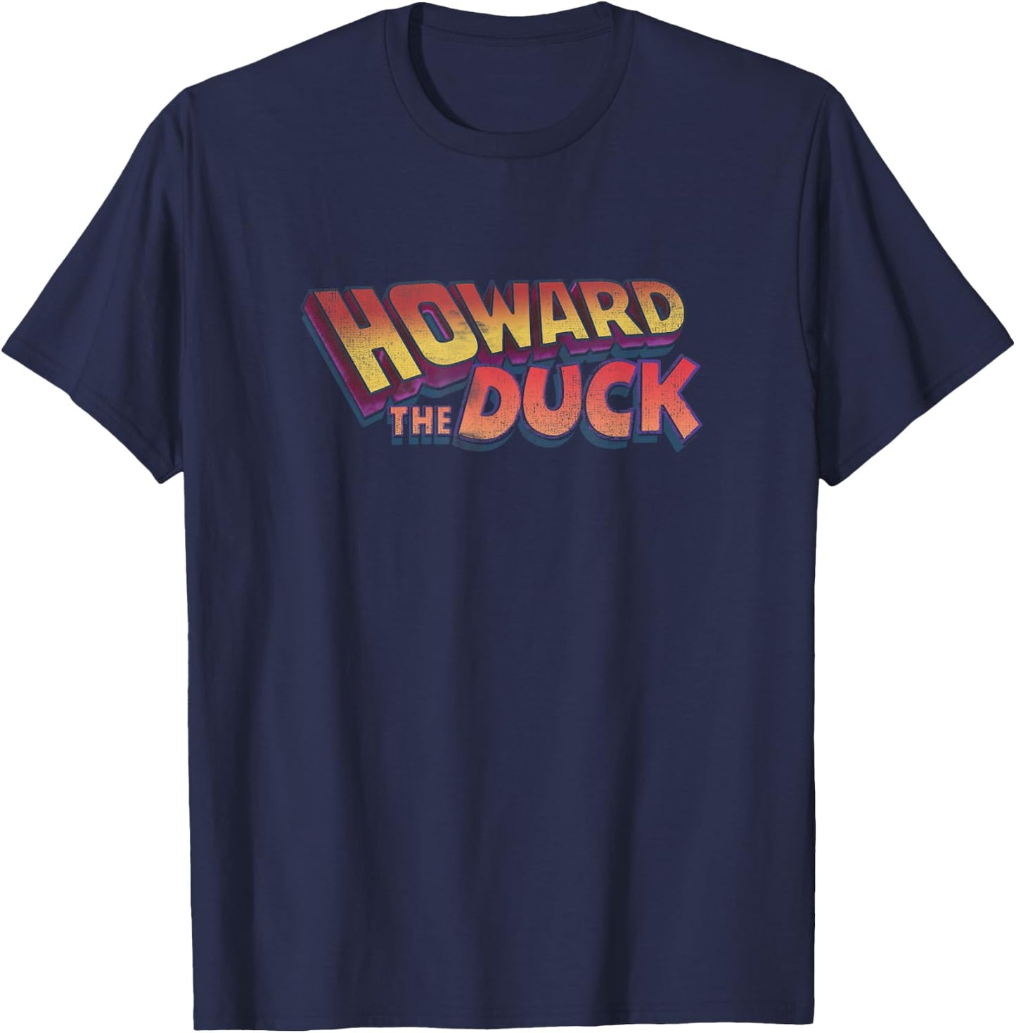Marvel Comics Retro Classic Howard The Duck Vintage Logo T-Shirt - T-Shirt | Navy